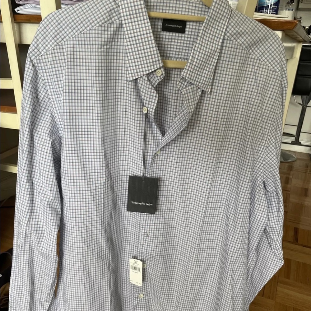 New Ermenegildo Zegna Button Down Shirt - XXL
